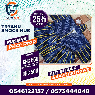 Tryahu Smocks Online | Authentic Handwoven Ghana Fugu & Batakari